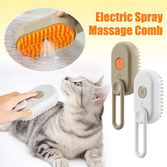 3-in-1 Electric Brush - Steam Function for a Perfectly Groomed Coat!