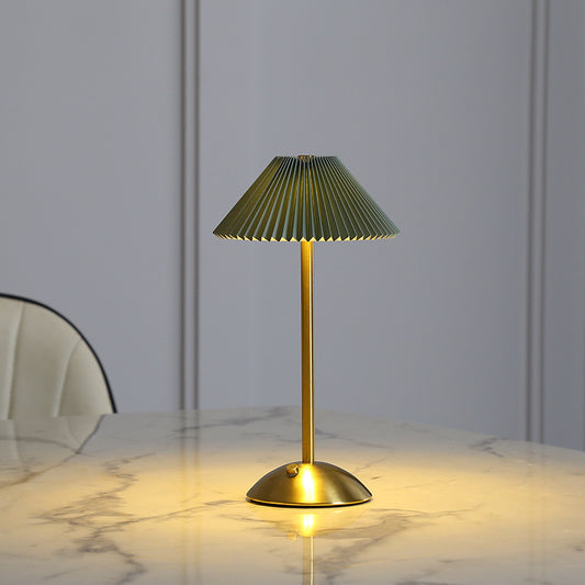 Light Luxury Metal Creativity Mushroom Small Night Lamp