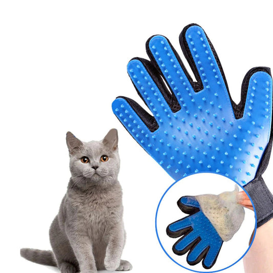 Purrfect Cat Grooming Glove - Deshedding Brush for Pet Hair Cleaning and Massage